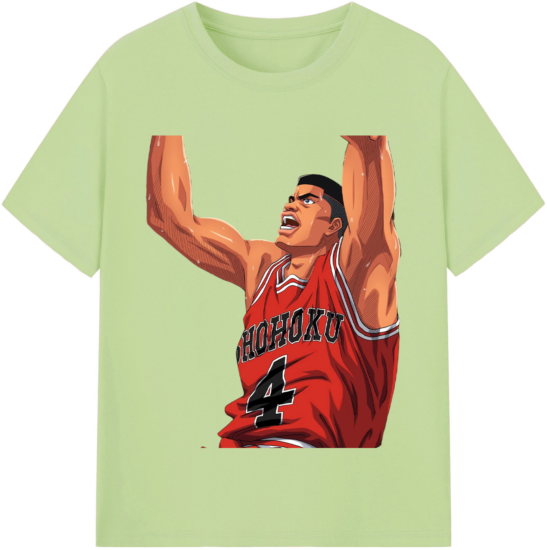SLAM DUNK／スラムダンク 綿100％半袖Tシャツ（フロントプリント）